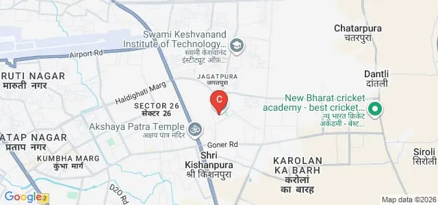 School of Applied Sciences, Suresh Gyan Vihar University, Jaipur Map