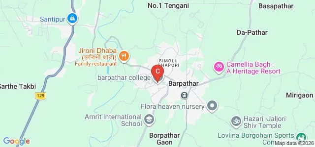 Barpathar College, Golaghat Map