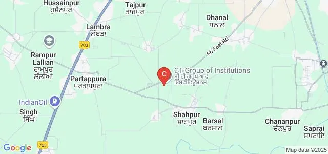 CT Institute of Higher Studies, Jalandhar Map