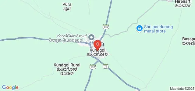 Government First Grade College, Kundagol Map