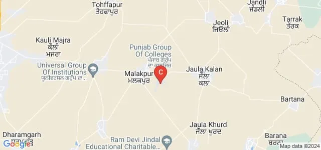 Punjab Institute of Engineering and Applied Research, Mohali Map
