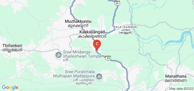 De Paul Arts and Science College, Kannur Map