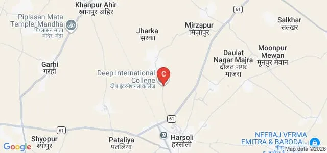 Deep International College of Education, Alwar Map