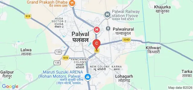 Saraswati Mahila Mahavidyalaya, Palwal Map