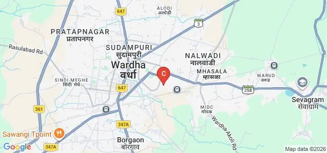 Bajaj College of Science, Wardha Map