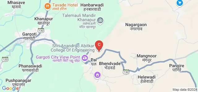 Shri Anandrao Abitkar College of Engineering, Pal Map