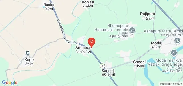 Smt AR Vikani Science College, Aamsaran Map