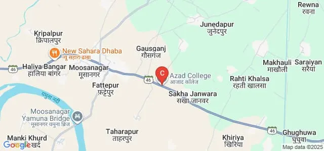 Azad College of Education Pharmacy, Kanpur Map