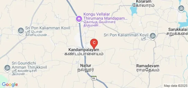 Gandhi College of Arts and Science for Women, Namakkal Map