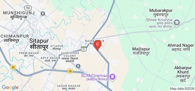 Sacred Heart Institute of Management and Technology, Sitapur Map