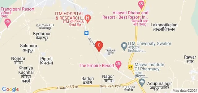 Anant Institute of Management Studies, Gwalior Map