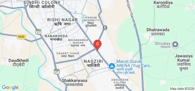 Shri Raj Rajendra Jayant Sen Suri College of Education, Ujjain Map
