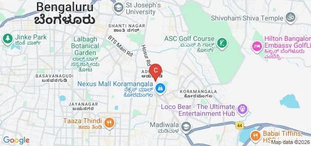 LISAA School of Design, Bengaluru Map