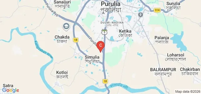 Manbhum Institute of Education and Social Science, Purulia Map