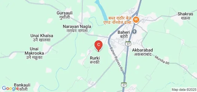 Government Polytechnic Roorkee Baheri, Bareilly Map