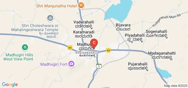 Government First Grade College, Madhugiri Map