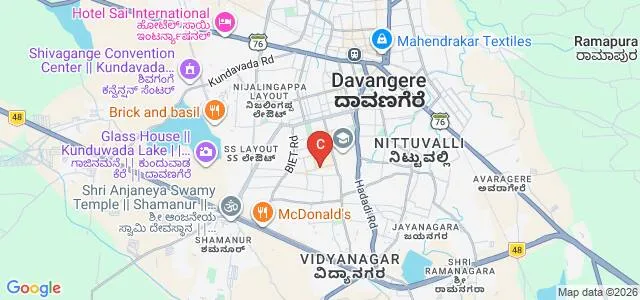 JJM Medical College, Davangere Map