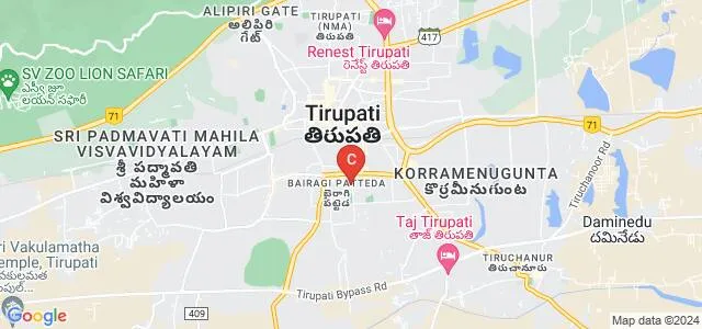 Rayalaseema Institute of Information and Management Sciences, Tirupati Map