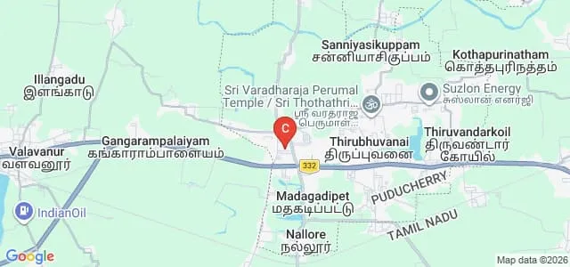 Perunthalaivar Kamarajar Arts College, Puducherry Map