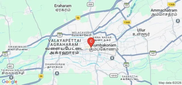 Srinivasa Ramanujan Centre, Thanjavur Map