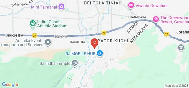 Army Institute of Nursing, Guwahati Map