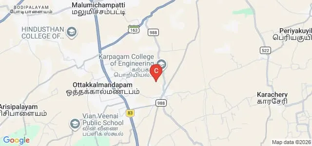 Karpagam College of Pharmacy, Mayileripalayam Map