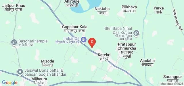 Dashrath Verma Mahavidyalay, Ambedkar Nagar Map