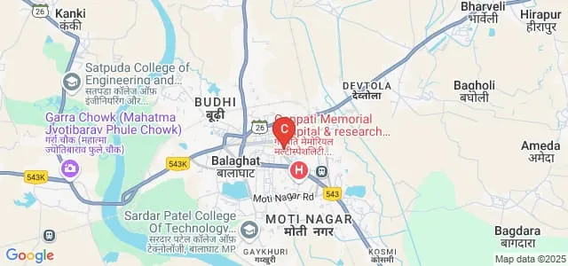 Arihant Institute of Computers and Information Technology, Balaghat Map