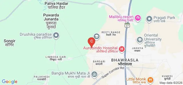 Malwa Institute of Science and Technology, Indore Map