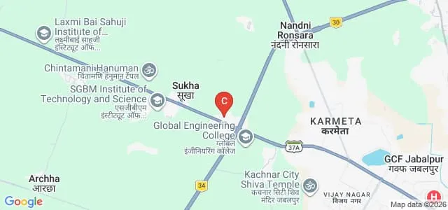 Nachiketa Institute of Management and Information Technology, Jabalpur Map