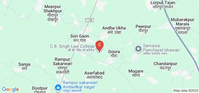 CB Singh Law College, Ambedkar Nagar Map