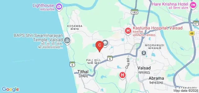 BKM Science College, Valsad Map