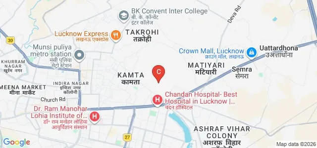 Rajat Girls Degree College, Lucknow Map