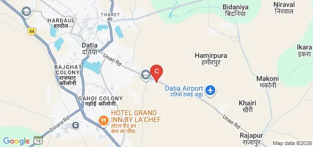 Shri Swamiji Maharaj College of Education and Sciences, Datia Map