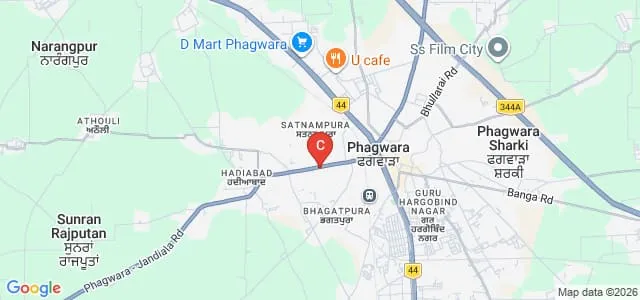 Ramgarhia College of Education, Phagwara Map