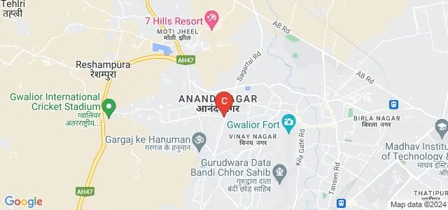 Veena Vadini College of Management, Gwalior Map