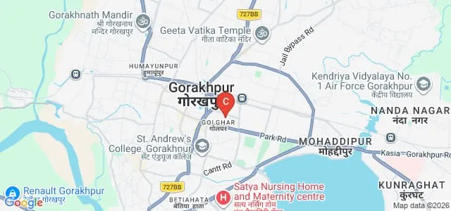 St Joseph College for Women, Gorakhpur Map