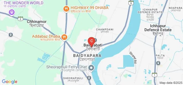 Mahitosh Nandy Mahavidyalaya, Hooghly Map