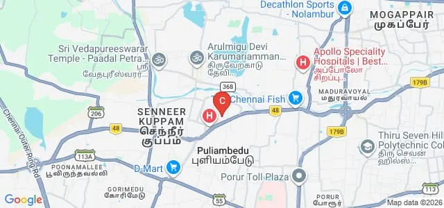 Sindhi College of Arts and Science, Chennai Map