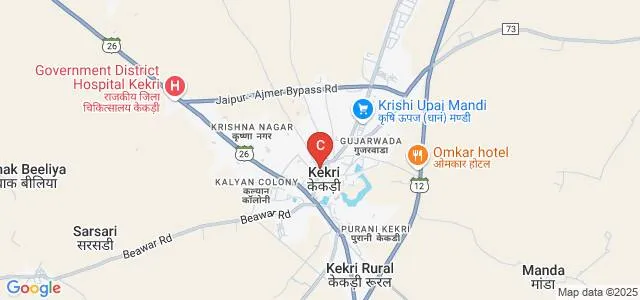 Shri Jain College, Kekri Map
