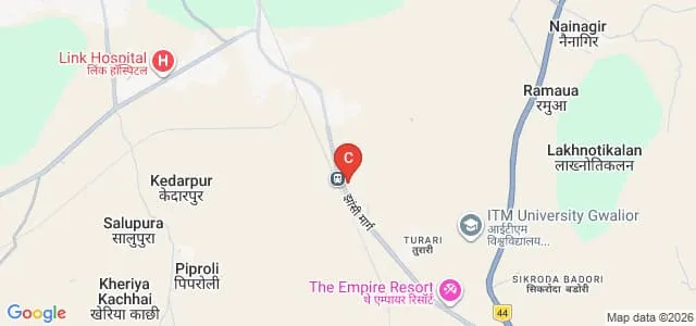 RNS Institute of Pharmacy, Gwalior Map