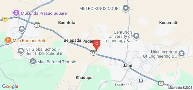 National Institute of Science Education and Research, Bhubaneswar Map