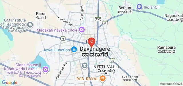 Raghavendra School and College Of Nursing, Davangere Map