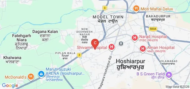 IK Gujral Punjab Technical University Campus, Hoshiarpur Map