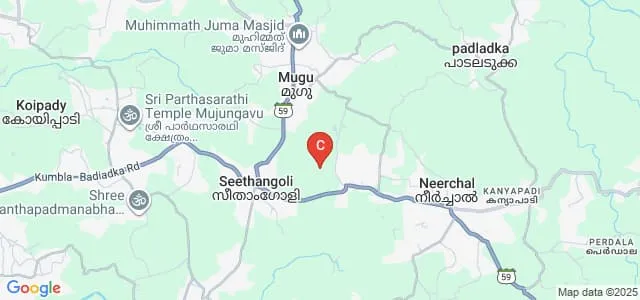 Malik Deenar College of Pharmacy, Kasaragod Map