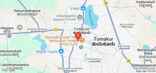 Sree Siddaganga College of Arts Science and Commerce for Women, Tumkur Map