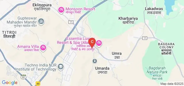 Sunrise Group of Institutions, Udaipur Map