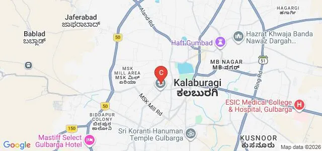 Sharnbasveshwar College of Education, Kalaburagi Map