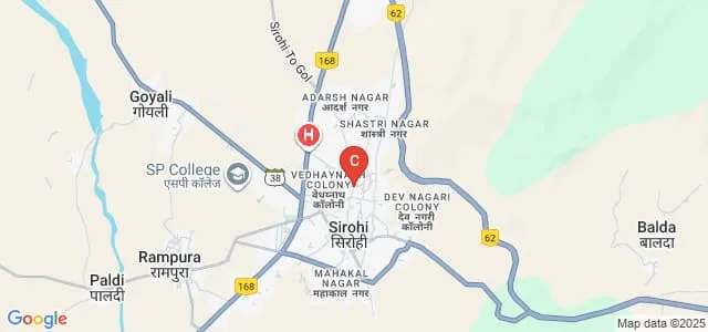 Government Law College, Sirohi Map