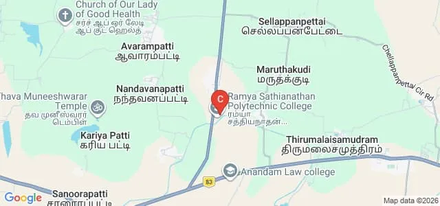 Ramya Sathianathan College of Education, Thanjavur Map